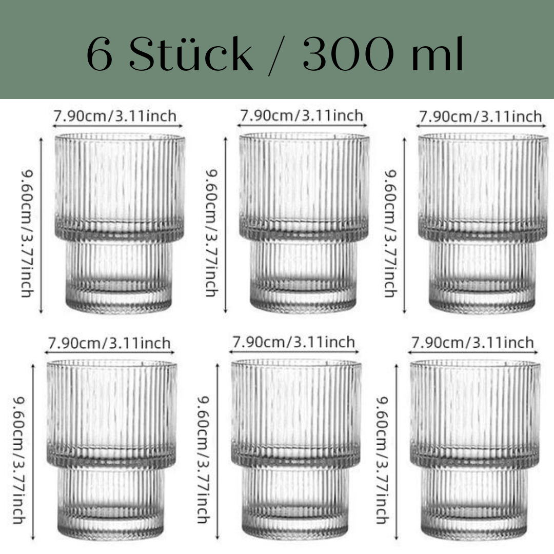 Striped Flow Glass