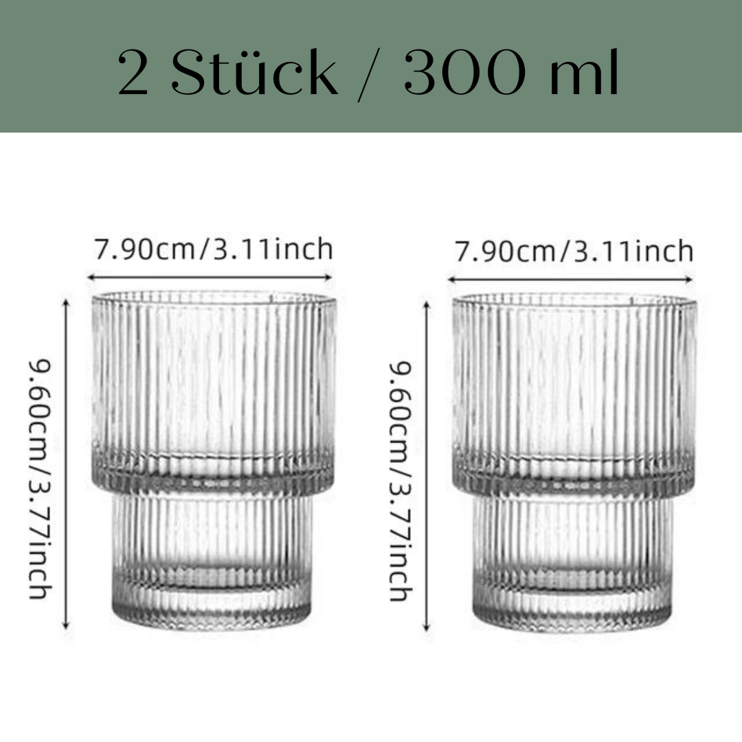 Striped Flow Glass