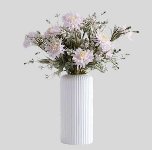 Striped Petal Vase