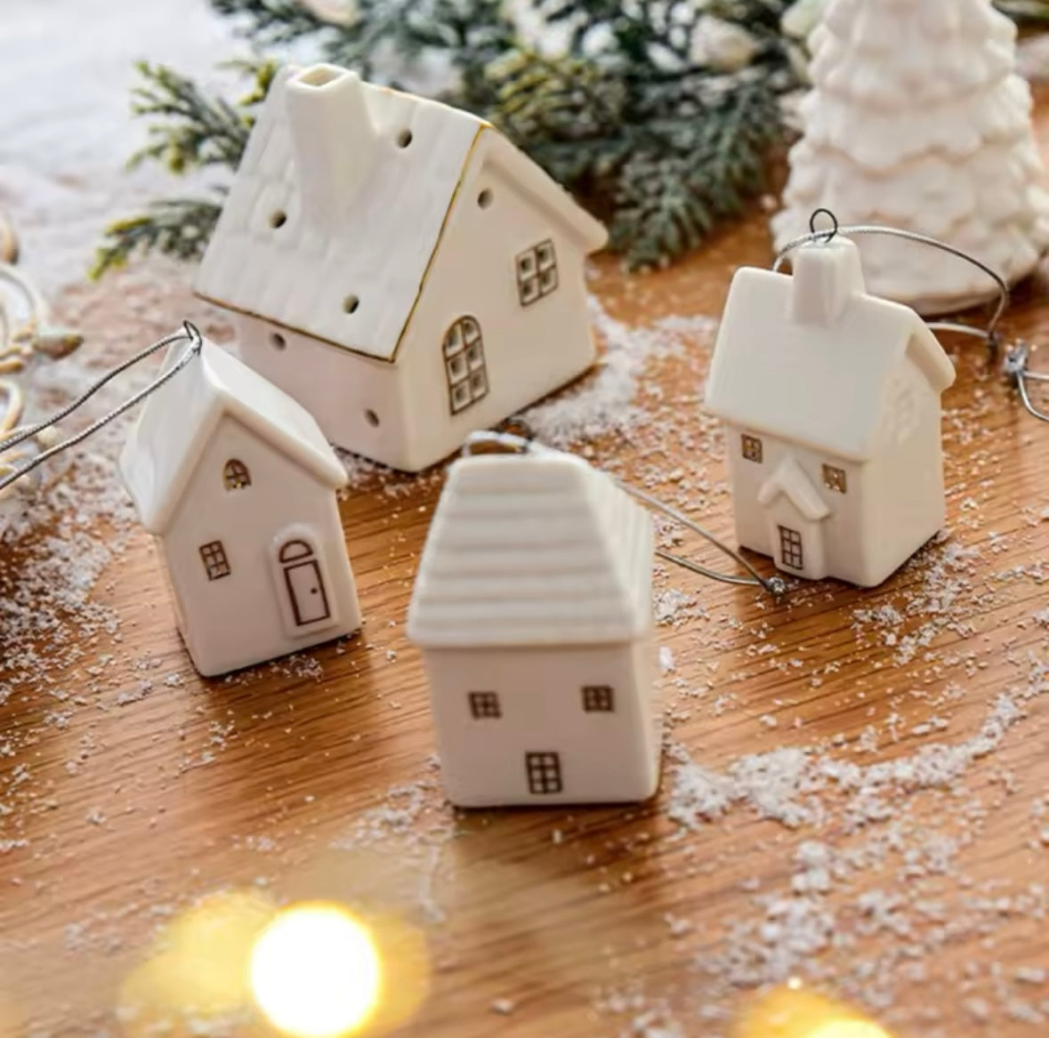 Winter Charm Ceramic Ornaments