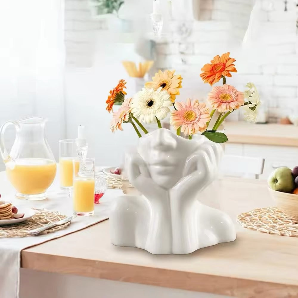 Elysian Face – Ästhetische Keramikvase
